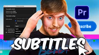 How to Create ANIMATED Subtitles Premiere Pro Tutorial [upl. by Otcefrep]