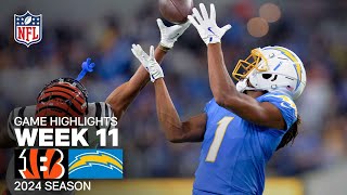 Cincinnati Bengals vs Los Angeles Chargers Game Highlights  NFL 2024 Season Week 11 [upl. by Alejandro498]