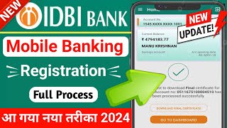 IDBI Mobile Banking Registration 2024  How to activate mobile banking of idbi bank  ssmsmarttech [upl. by Bornie]