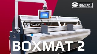 BOXMAT 2  Box making machine for corrugated cardboard [upl. by Kazimir]