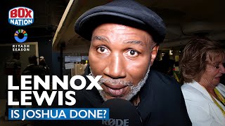 Lennox Lewis BRUTALLY HONEST Reaction To Anthony Joshua Shock Loss [upl. by Ciri]