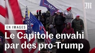 Le Capitole envahi  des centaines de supporteurs de Trump forcent lentrée du congrès américain [upl. by Buzzell]