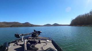 Bass Tracker Classic XL 50 HP on Cave Run Lake February 5 2024 [upl. by Helman]