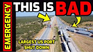 BREAKING ⚠️ Protestors SHUT DOWN Largest Port in the US  Thousands of Truckers PILE UP [upl. by Nemad907]