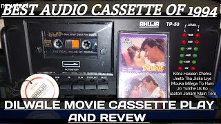 Music Hits of 1994  Dilwale 1994 Movie Audio Cassette Review  Cassette Player  Najmul Music [upl. by Olinad]