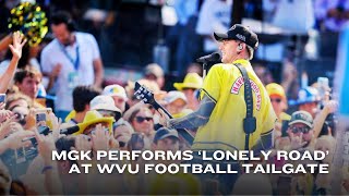 mgk  Country RoadsLonely Road FULL PERFORMANCEmulticam at West Virginia Football [upl. by Coplin43]