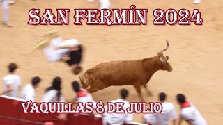 Vaquillas 8 julio sanfermin2024 [upl. by Nylhsoj]