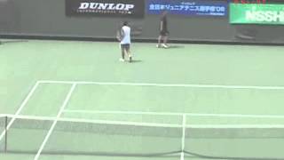 ダンロップ 全日本ジュニアテニス選手権 06 U14 準決勝 本藤優 VS 川崎光 [upl. by Ardiek]