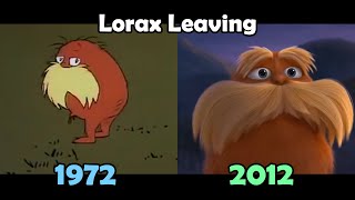 The Lorax Leaving Old and New Meme  Side by Side Comparison  The Lorax Leaving meme [upl. by Nilak]