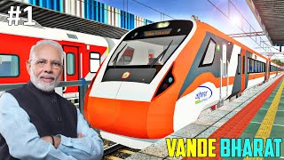 Vande Bharat Express Train Journey in Train Simulator  PC FHD GamePlay [upl. by Bing]