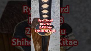 Tameshigiri Ryansword RSD7198 Shihozume Shinogi zukuri katana japanesesword budo martialarts [upl. by Erika]