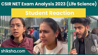 CSIR NET Exam Analysis 2023 Life Science  Students Reaction [upl. by Nnayar429]