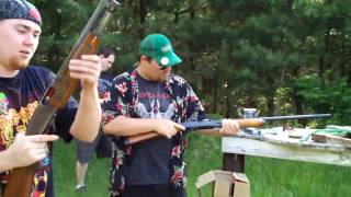 dueling shotguns circuzs winchester 1200 vs Kavemans Remington 870 express [upl. by Milda399]