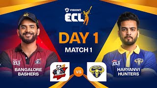 ECL  Match 1  Bangalore Bashers vs Haryanvi Hunters  Abhishek Malhan vs Elvish Yadav [upl. by Ladiv116]