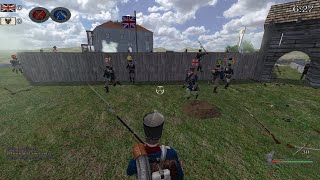 Custom Map 21 attacking and defending in Mount amp Blade Warband Napoleonic Wars [upl. by Mick]