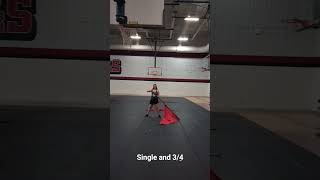 A Single and 34  Color Guard Tosses 1 [upl. by Lanae]