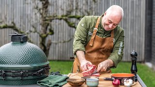 Big Green Egg Live Stream nr 3  Speciale kipburger a la chef Michel [upl. by Adranoel]