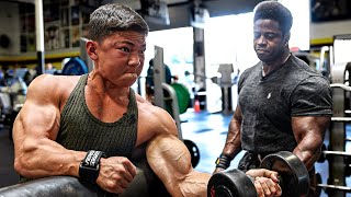 TRAINING BACK amp BICEPS W 2X MR OLYMPIA BREON ANSLEY  Tristyn Lee [upl. by Adamski]