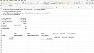 Bond Amortization [upl. by Leeke]