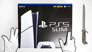 The PS5 Slim Unboxing  New PlayStation 5 Console Disc and Digital [upl. by Lil]