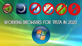 Working Browsers for Vista 2020 KMeleon Lunascape  More [upl. by Hsotnas]