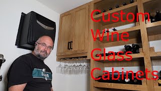 Custom Wine Storage Episode 9 Cabinets with glass racks [upl. by Ahsila]