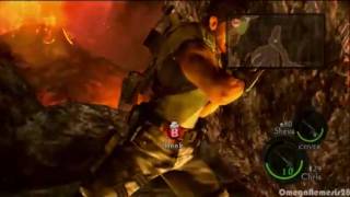 Resident Evil 5  Chris Redfield vs Boulder [upl. by Atiekram]