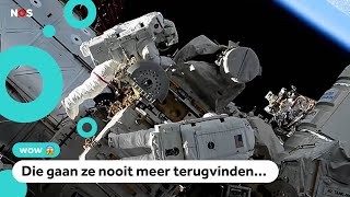 Oeps Astronauten verliezen gereedschapskist in de ruimte [upl. by Llerrud]