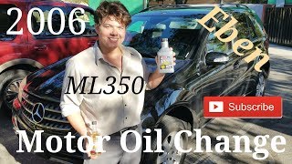 Mercedes ML350 AMSOIL Motor Oil Change [upl. by Enohsal155]