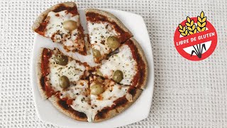 CROCANTE PIZZA sin gluten y SIN HORNO  Pizza de SARTÉN FÁCIL [upl. by Arremat]