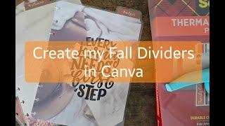 Create My Fall Dividers in Canva [upl. by Winthrop]