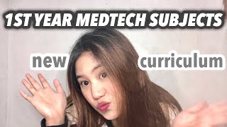 MEDTECH FIRST YEAR SUBJECTS 2nd sem  medtech vlog 📚✨ [upl. by Ainesell913]