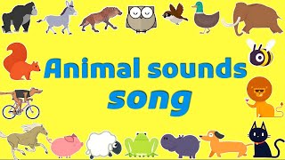 Animal sounds song  Sounds That Animals Make  Nursery Rhymes [upl. by Nylazor904]