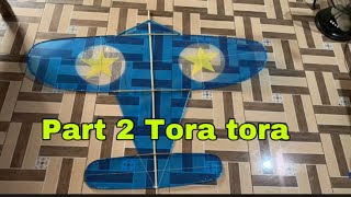 Tora tora new design Guryon o saranggola na eruplano Big kite layangan papagayo [upl. by Dionne]