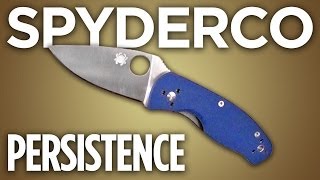 Spyderco Persistence Knife Review [upl. by Ylla]