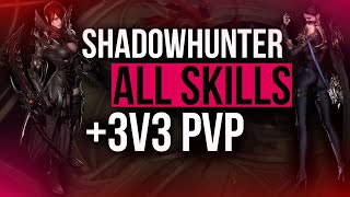 ⚔️ SHADOWHUNTER ALL SKILLS  SHADOWHUNTERDEMONIC 3V3 PVP  LOST ARK RONIN [upl. by Naraa]