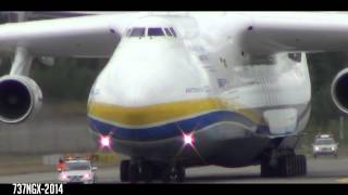 Antonov An225 Mriya landing Gardermoen  World largest plane  HD [upl. by Rebmeced34]