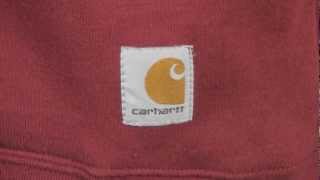 K503 Carhartt Midweight QuarterZip MockNeck Sweatshirt [upl. by Fanestil520]