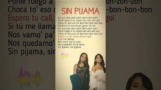 Becky G Natti Natasha  Sin Pijama  Lyrics beckyg nattinatasha sinpijama shorts lyrics song [upl. by Marybelle95]