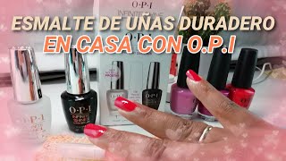 MANICURA DURADERA EN CASA CON OPI INFINITE SHINE DUO PACK  NAIL LACQUER [upl. by Nekial]