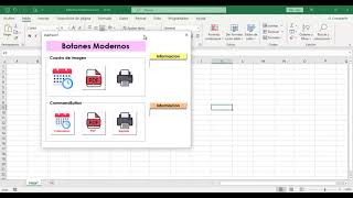 Como crear Botones modernos en Excel vba Formlario Gratis [upl. by Cosme809]