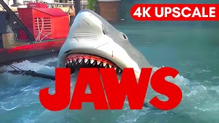 Universal Studios Orlando Florida Jaws Ride in 4K  Upscaled and Enhanced OnRide Video [upl. by Adiene]