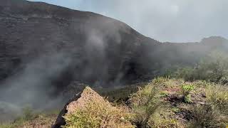 Fumaroles at Mt Vesuvius crater [upl. by Neelie]