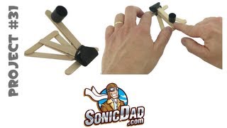 Mini Binder Clip Catapult  SonicDad Project 31 [upl. by Yelraf378]