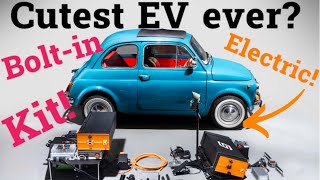 Tesla powered Fiat 500 Electric Conversion Kit Full boltin kit overview [upl. by Gay]