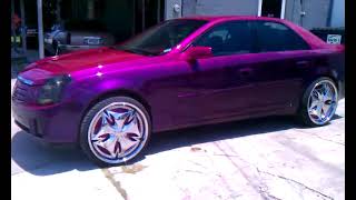 Candy paint on Cadillac cts on 22quots part ll [upl. by Vicki477]