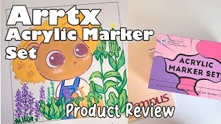 Arrtx Acrylic Marker Review  Novice Acrylic Marker User  HONEST PRODUCT REVIEW [upl. by Acinok]