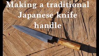 Making a Japanese Knife Handle The video I was scared to make [upl. by Dagney]