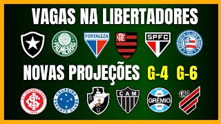 BRASILEIRÃO  PROJEÇÕES ATUALIZADAS  VAGAS NA LIBERTADORES [upl. by Verne]