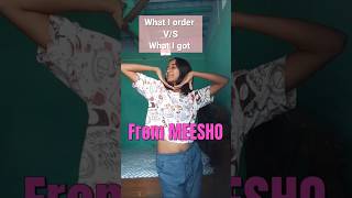 🤫Crop Top Tshirt in just 189😱 From MEESHO shorts ytshorts minivlog vlog meeshohaul haul [upl. by Oivat]